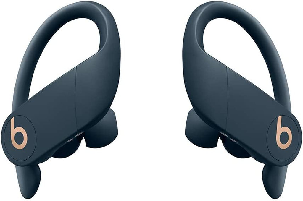 Power Pro Wireless Earbuds -  H1 Headphone Chip, Class 1 Bluetooth Headphones, 9 Hours of Listening Time, Sweat Resistant, Built-In Microphone - Navy